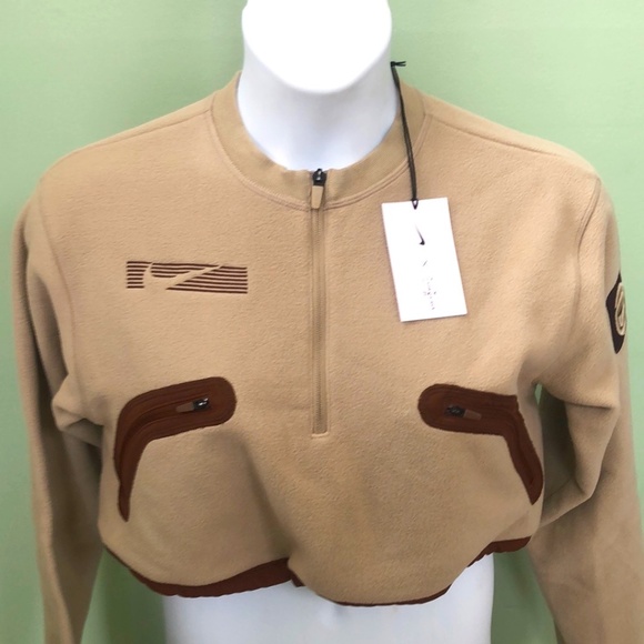 Nike / Travis Scott Cactus Jack Jackets & Blazers - Travis Scott Cactus Jack Brown Size M Basic Crop Jacket / Nike Women's X
